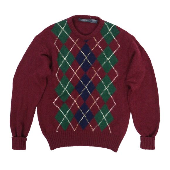 Other - VTG Christopher Hayes Men's Large Sweater 100% Wool Knit Scotland Argyle Diamond